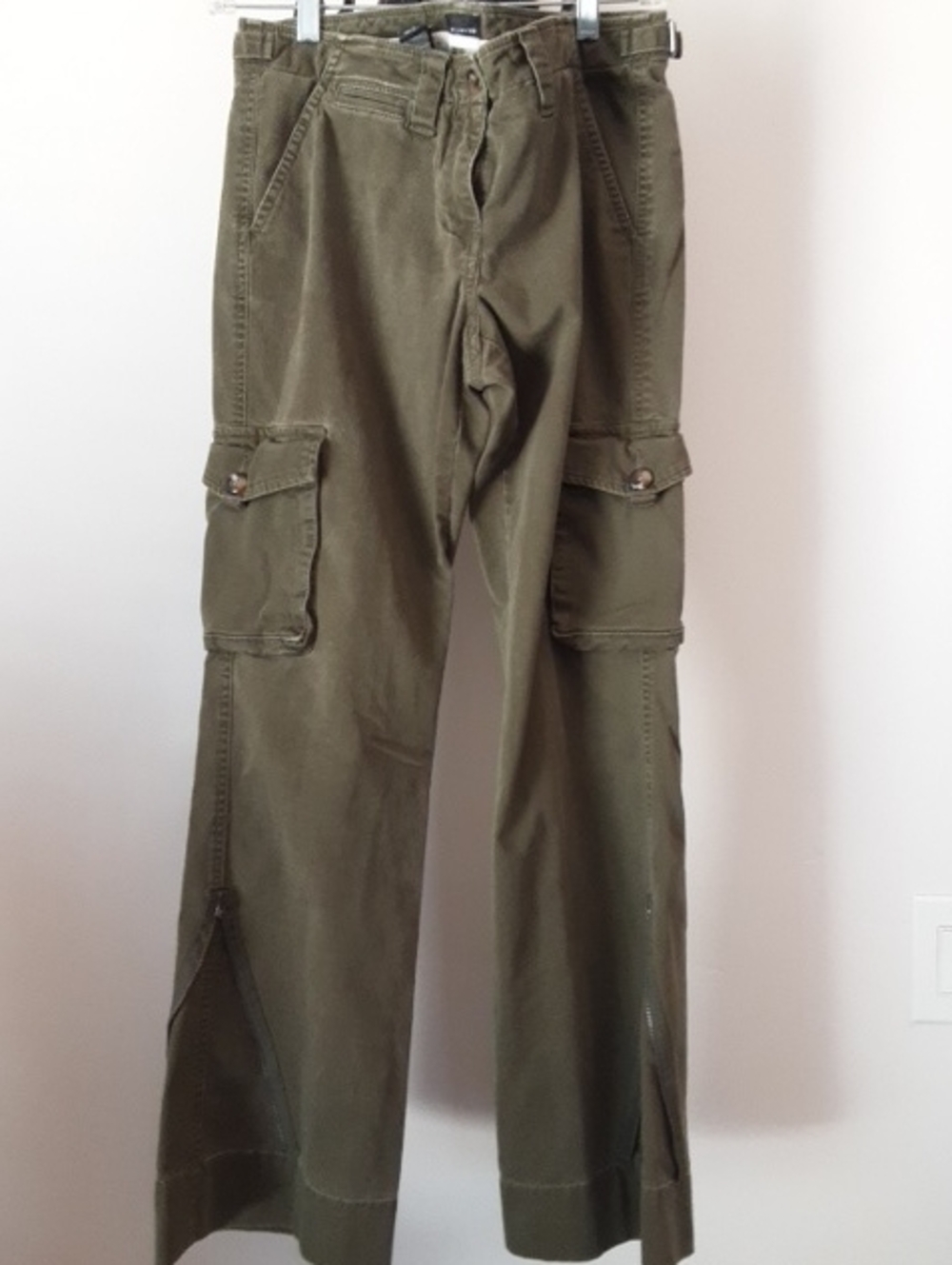 The Limited Cotton Army Green Cargo Pants